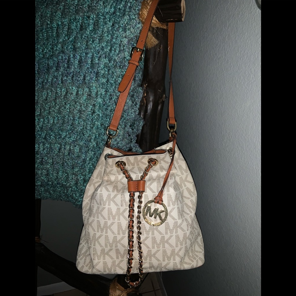 Authentic Michael Kors Drawstring Logo Bag